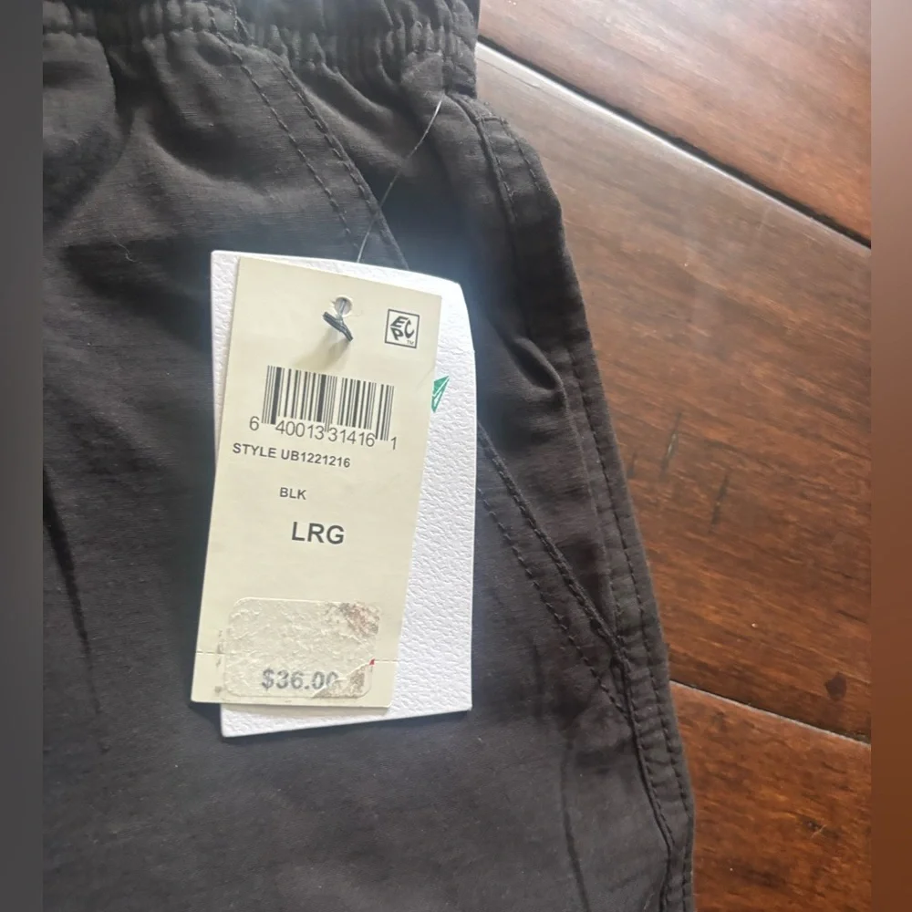 UNIVIBE Big Boys Stonedale Cotton Pull-On Cargo Shorts Black Size-L u